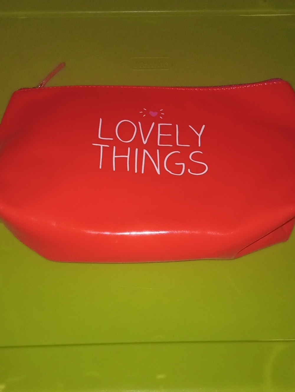 Happy Jackson London Red 'Lovely Things' Cosmetic Pouch